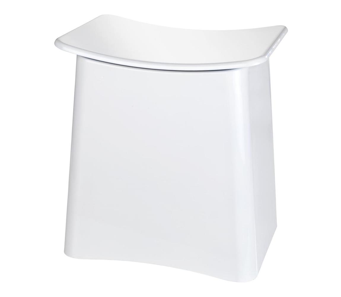 WENKO 22949100 - Stolička WING 45x48 cm biela/čierna 22949100
