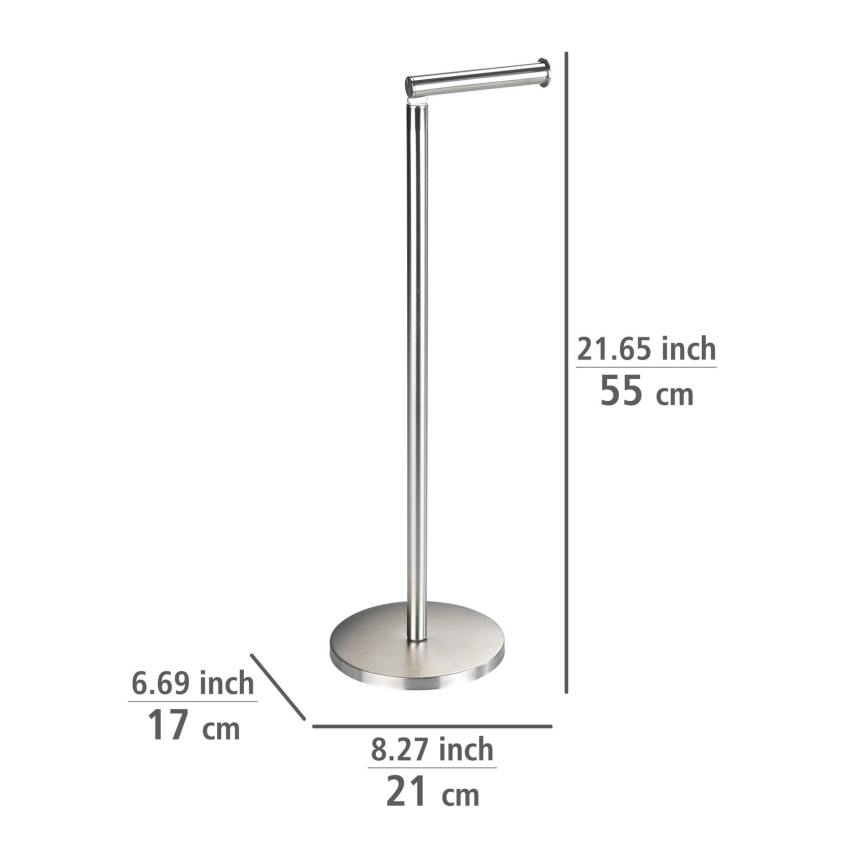 WENKO 22985100 - Držiak toaletného papiera 21x55 cm nerez/strieborná
