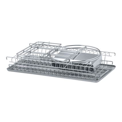WENKO 2329100 - Odkvapávač riadu DUO 21x33 cm nerez/strieborná