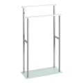 WENKO 23438100 - Stojan na uteráky DEBAR 20x83 cm nerezová oceľ/satén/biela