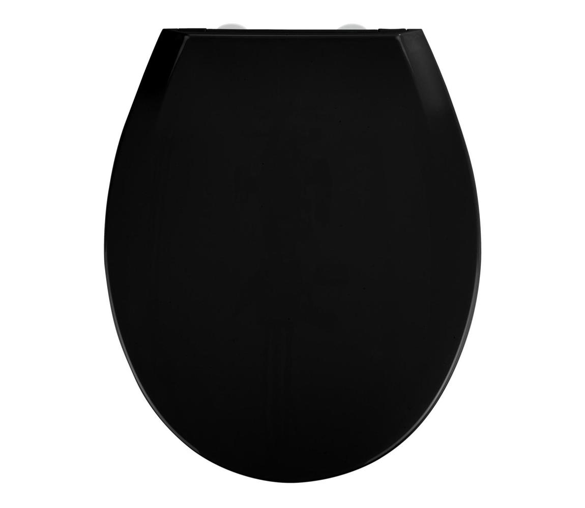 WENKO 23443100 - WC sedadlo KOS 44x37 cm čierna 23443100