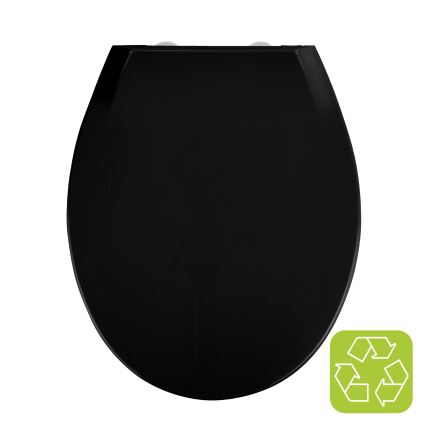 WENKO 23443100-WC sedadlo KOS 44x37 cm čierna/strieborná