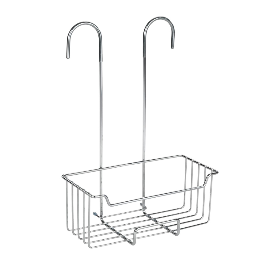 WENKO 23499100 - Sprchová polička MILO 25x36 cm nerezová/strieborná/priehľadná