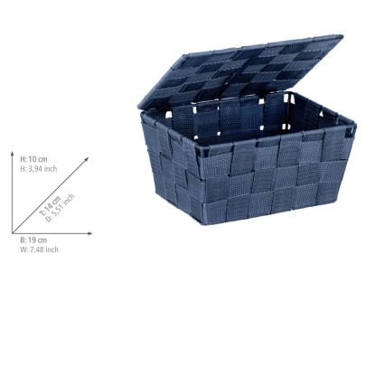 WENKO 23786100 - Kôš ADRIA 19x14 cm modrý