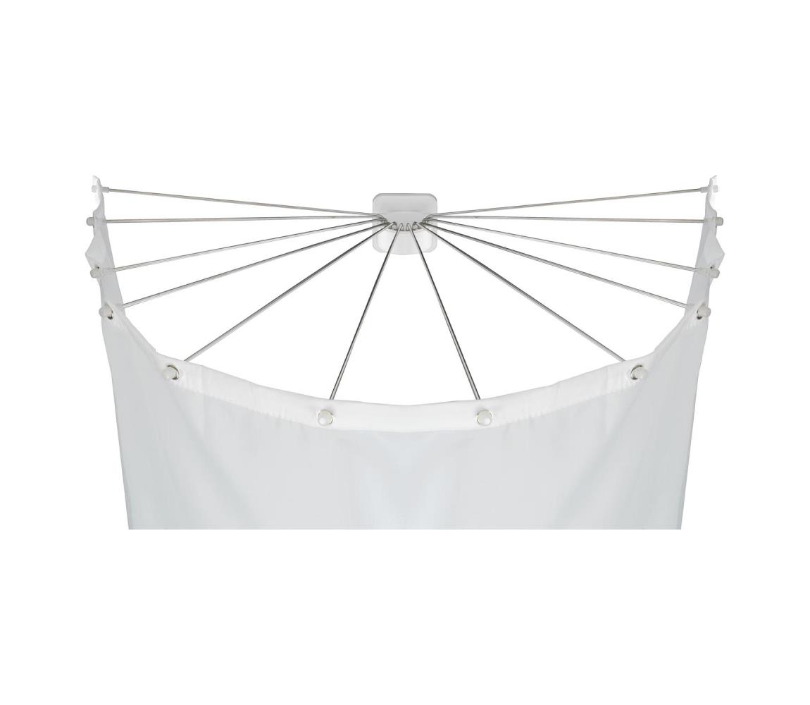 WENKO 23863100 - Sprchový držiak 96x72 cm nerez/biela 23863100