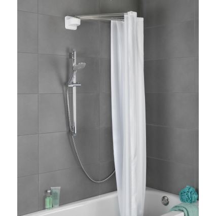 WENKO 23863100 - Sprchový držiak 96x72 cm nerez/biela