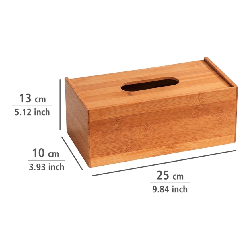 WENKO 23925100 - Box na vreckovky TERRA 25x13 cm hnedý