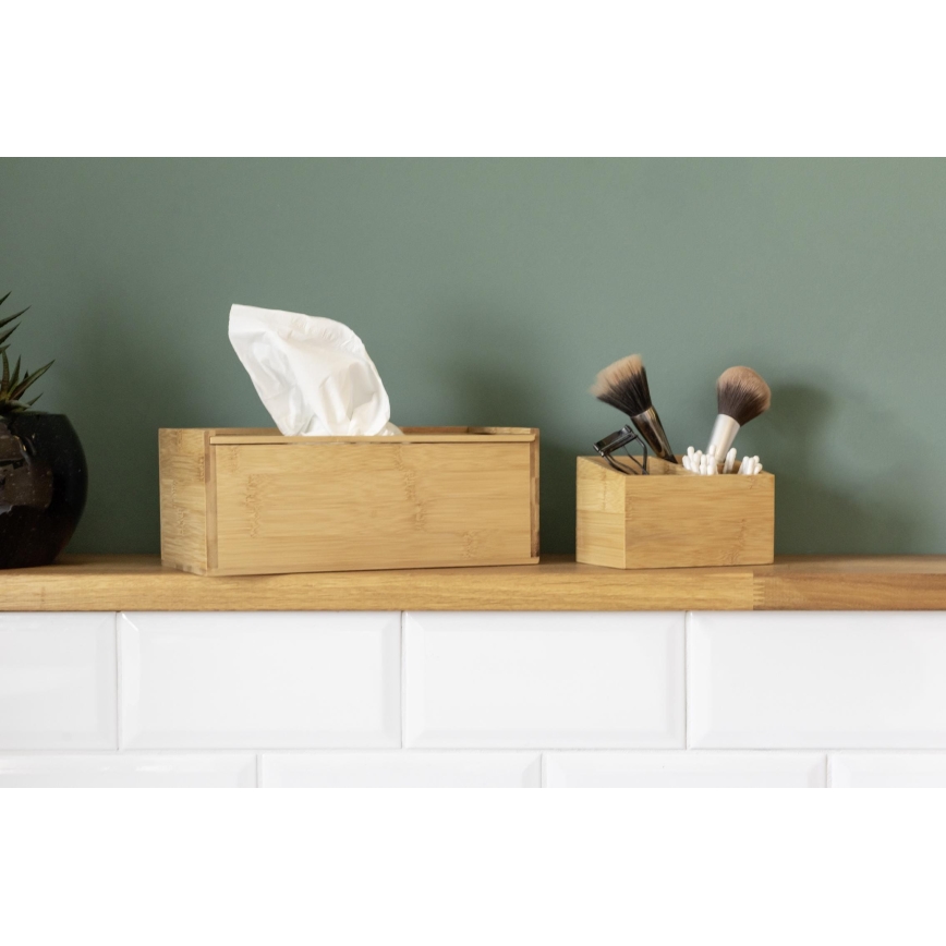 WENKO 23925100 - Box na vreckovky TERRA 25x13 cm hnedý