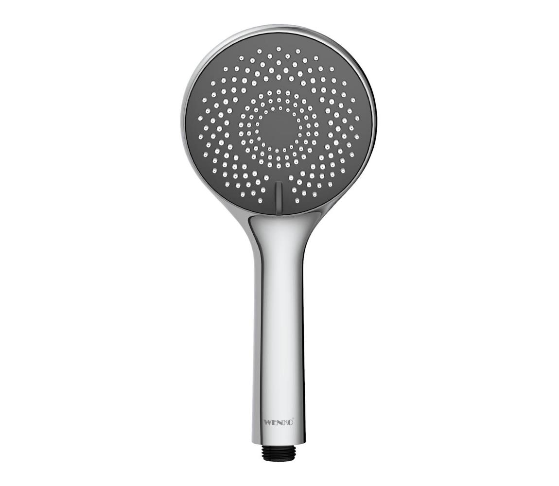 WENKO 23993100 - Sprchová hlavica WATERSAVING SYSTEM 11x11 cm lesklý chróm/biela/sivá 23993100