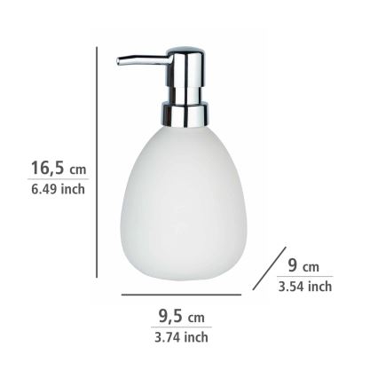 WENKO 24011100 - Dávkovač mydla POLARIS 390 ml biely