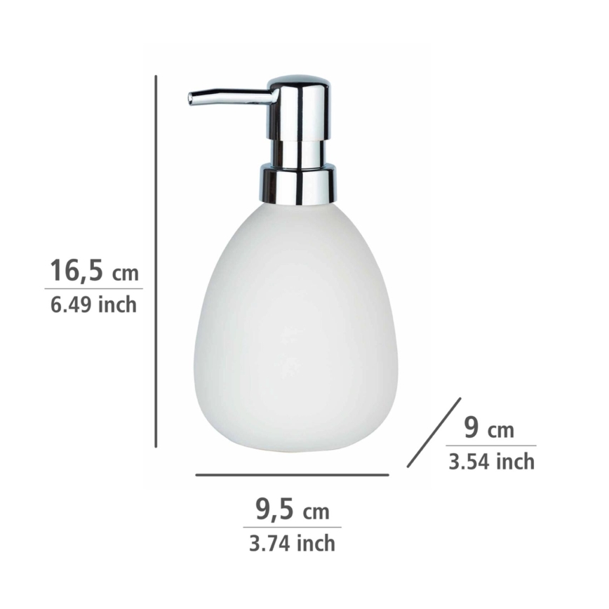WENKO 24011100 - Dávkovač mydla POLARIS 390 ml biely