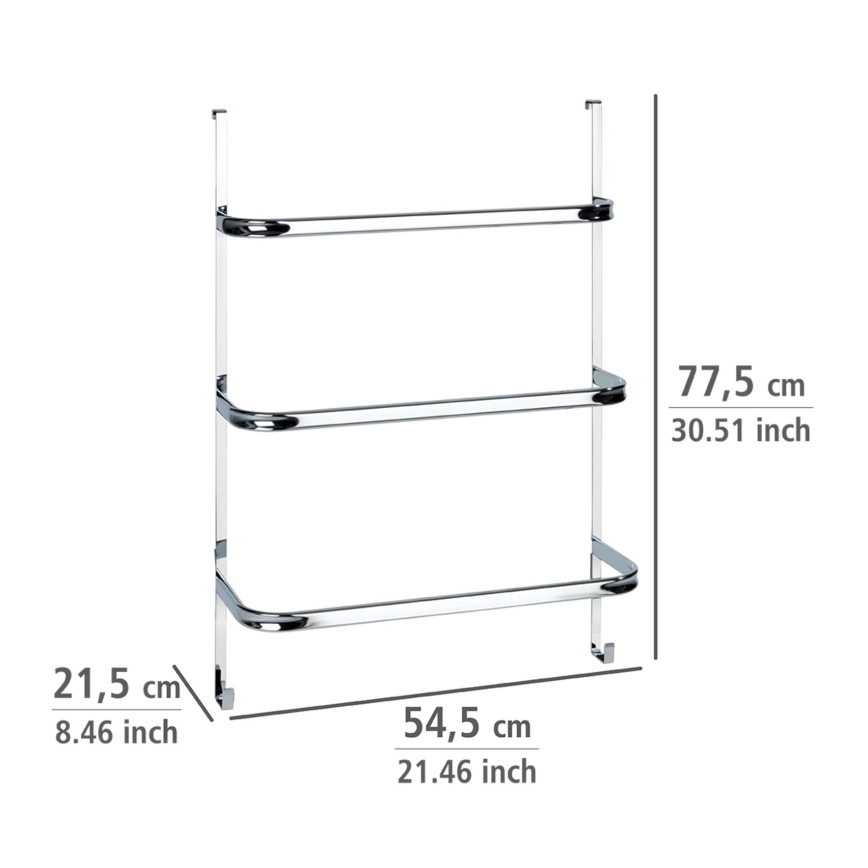 WENKO 24025100 - Držiak na uteráky IRPINIA 54,5x77,5 cm lesklý chróm