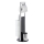 WENKO 24075800 - WC súprava RAVINA 20x707 cm nerez/strieborná/čierna