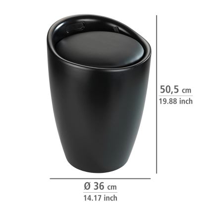 WENKO 24229100 - Stolička CANDY 36x50,5 cm čierna
