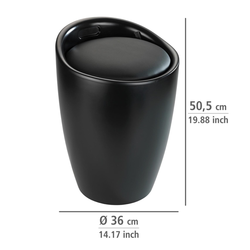 WENKO 24229100 - Stolička CANDY 36x50,5 cm čierna
