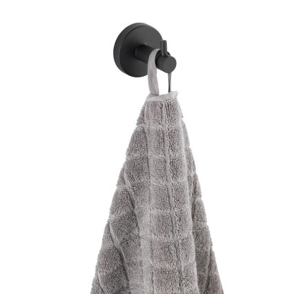 WENKO 24232100-Háčik BOSIO BLACK 5,5x5,5 cm nerezová/strieborná