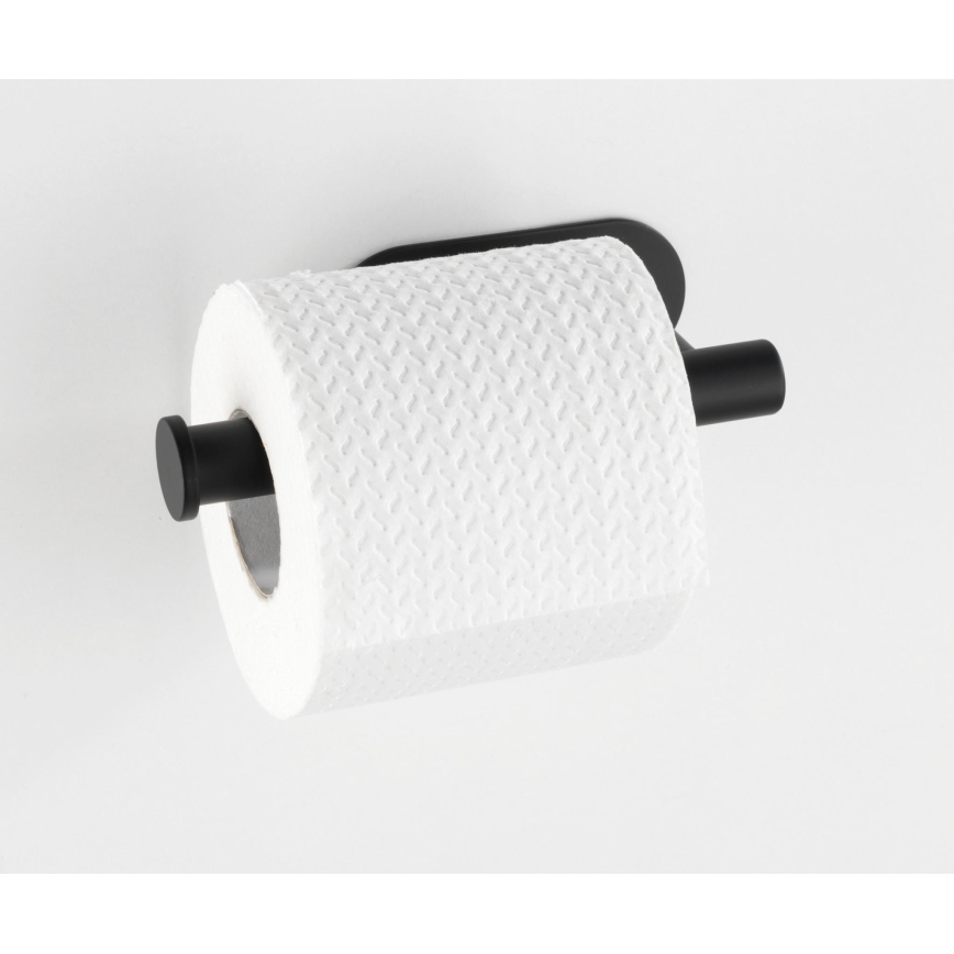 WENKO 24287100-Držiak toaletného papiera TURBO-LOC OREA BLACK 16x7 cm nerez/čierna