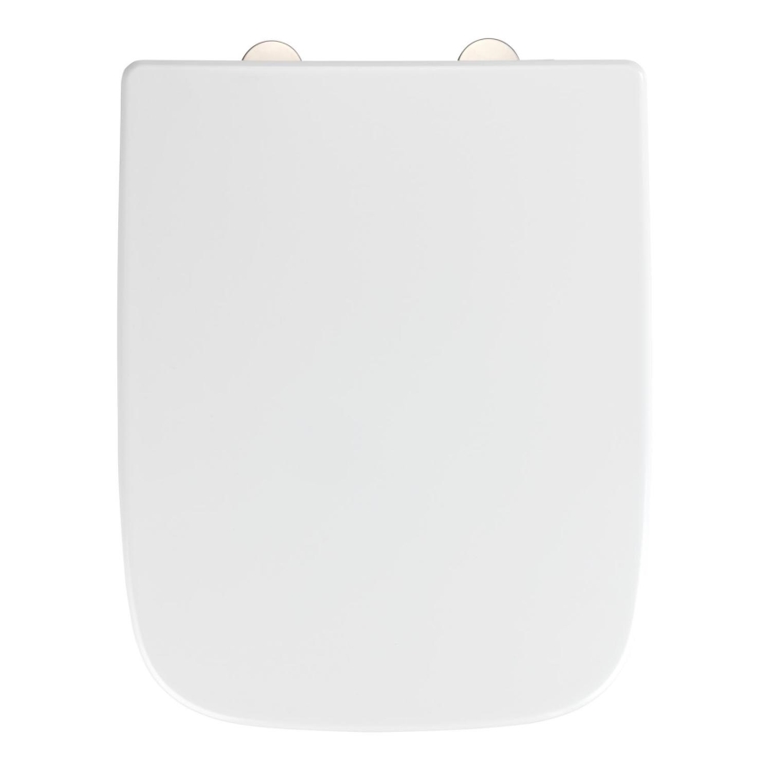 WENKO 24334100-WC sedadlo EXCLUSIVE 46,5 x 37 cm biela/strieborná