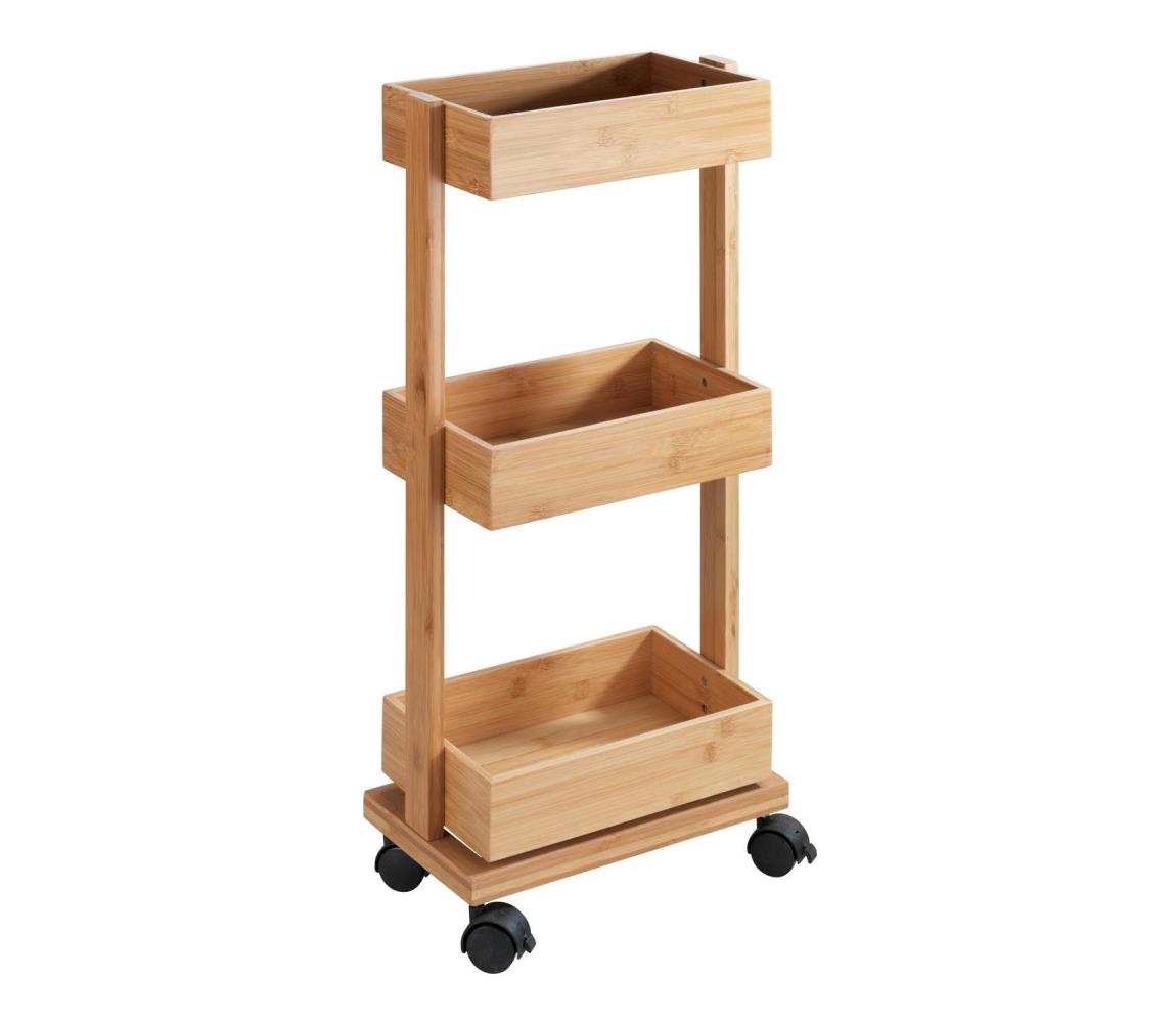 WENKO 24390100 - Regál TORTONA 18x71,5 cm hnedá/čierna 24390100