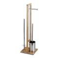 WENKO 24391100 - WC kefa RIVALTA 18x70 cm hnedá/biela/čierna