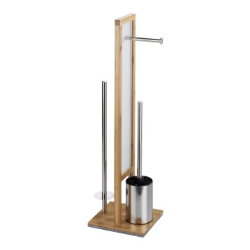 WENKO 24391100 - WC kefa RIVALTA 18x70 cm hnedá/biela/čierna