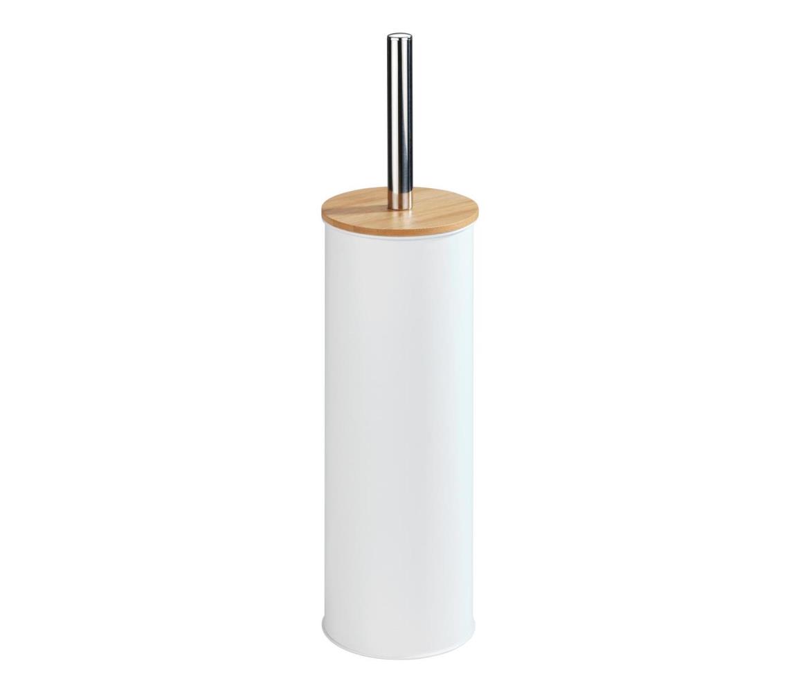 WENKO 24393100 - WC kefa TORTONA 9,5x38,5 cm biela/hnedá 24393100