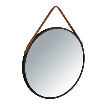 WENKO 24424100 - Zrkadlo BORRONE 40x40 cm čierna/strieborná