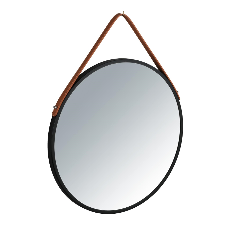 WENKO 24424100 - Zrkadlo BORRONE 40x40 cm čierna/strieborná