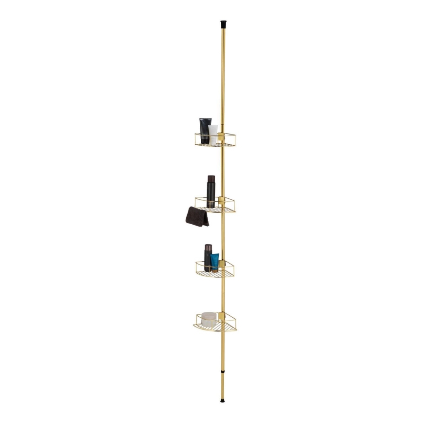 WENKO 24569100-Rohová polica DOLCEDO 31x275 cm zlatá