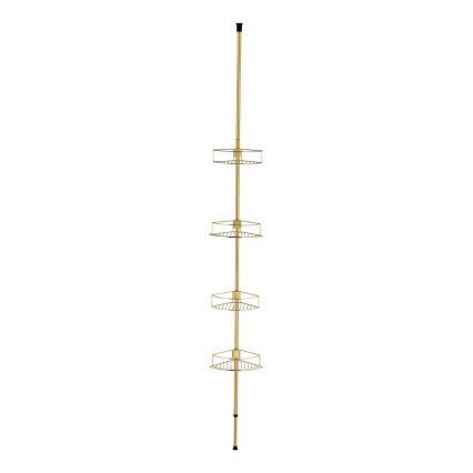 WENKO 24569100-Rohová polica DOLCEDO 31x275 cm zlatá