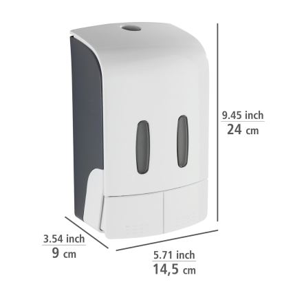 WENKO 24591100-Dávkovač mydla TARTAS 480 ml biela/šedá