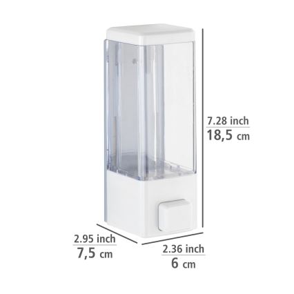 WENKO 24594100-Dávkovač na mydlo ISTRES 320 ml biely/priehľadný