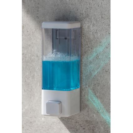 WENKO 24594100-Dávkovač na mydlo ISTRES 320 ml biely/priehľadný