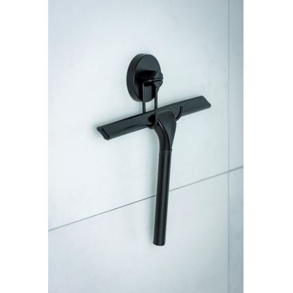 WENKO 24731100 - stierka do sprchy VACUUM-LOC, okrúhla, 24,5 x 25 cm, čierna
