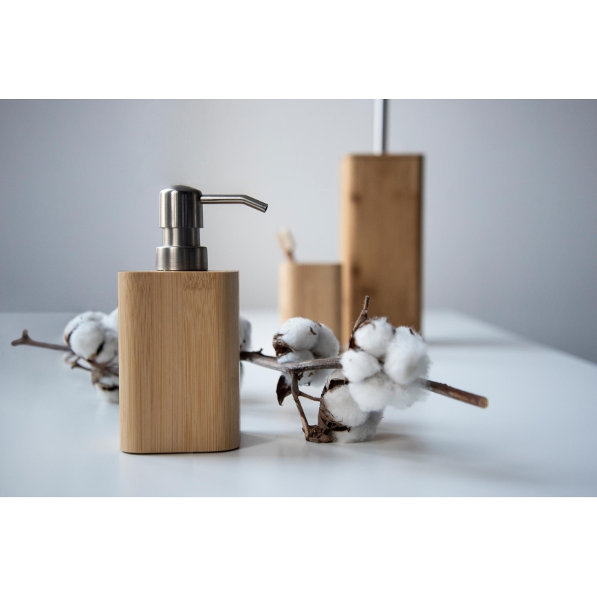 WENKO 24748100 - WC kefa BAMBUSA 10x37,5 cm hnedá