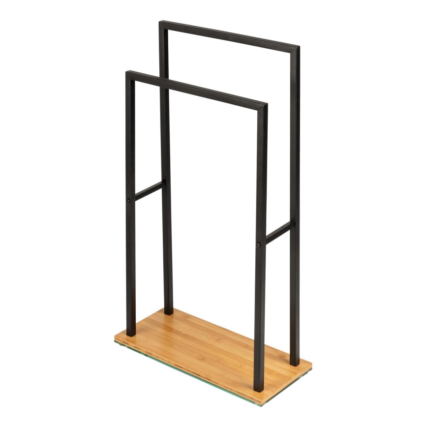 WENKO 24752100 - Držiak na uteráky BAMBUSA 46x80 cm čierna/hnedá
