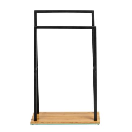 WENKO 24752100 - Držiak na uteráky BAMBUSA 46x80 cm čierna/hnedá