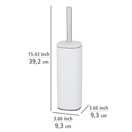 WENKO 24776100 - WC kefa ALASSIO 9,3x39,2 cm nerez/biela