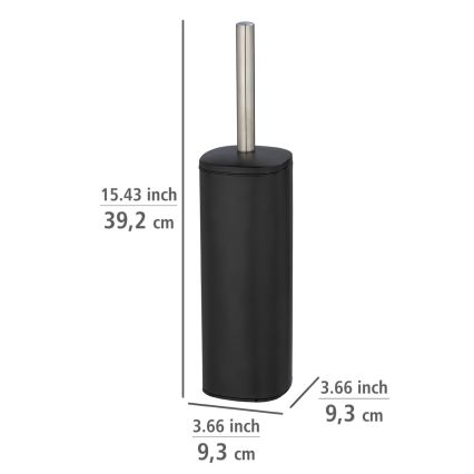 WENKO 24778100 - WC kefa ALASSIO 9,3 x 39,2 cm nerez/čierna