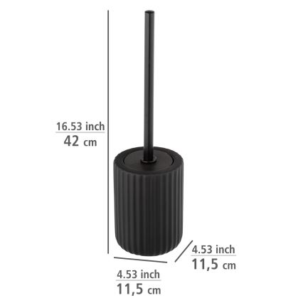 WENKO 24805100 - WC kefa BELLUNO 11,5x42 cm čierna