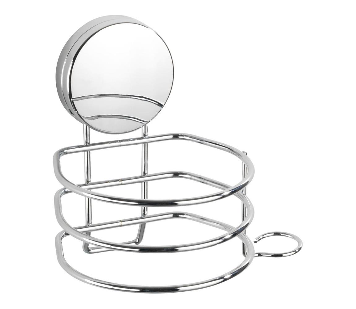 WENKO 24857100-Držiak na fén STATIC-LOC + OSIMO 14x13 cm lesklý chróm 24857100