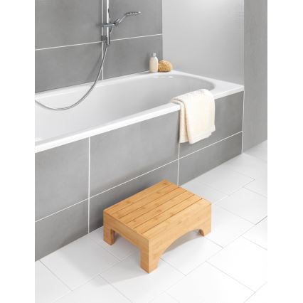 WENKO 24870100 - Bambusová stolička 40x30 cm hnedá