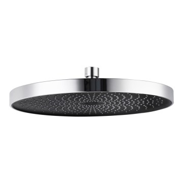 WENKO 24910100 - Sprchová hlavica SOFTWATER 26x26 cm lesklý chróm/čierna