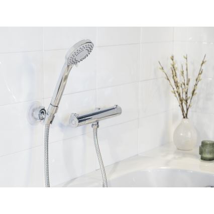 WENKO 24918100 - Sprchová hlavica BASIC LINE 9,5x9,5 cm lesklý chróm/strieborná