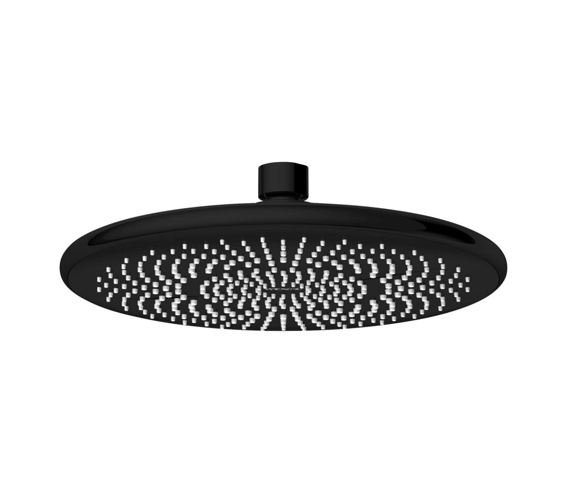 WENKO 24927100 - Sprchová hlavica WATERSAVING SYSTEM 22,5x22,5 cm čierna 24927100