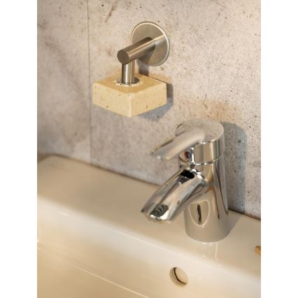 WENKO 24971100-Držiak na mydlo TURBO-LOC 4,5x7 cm strieborný