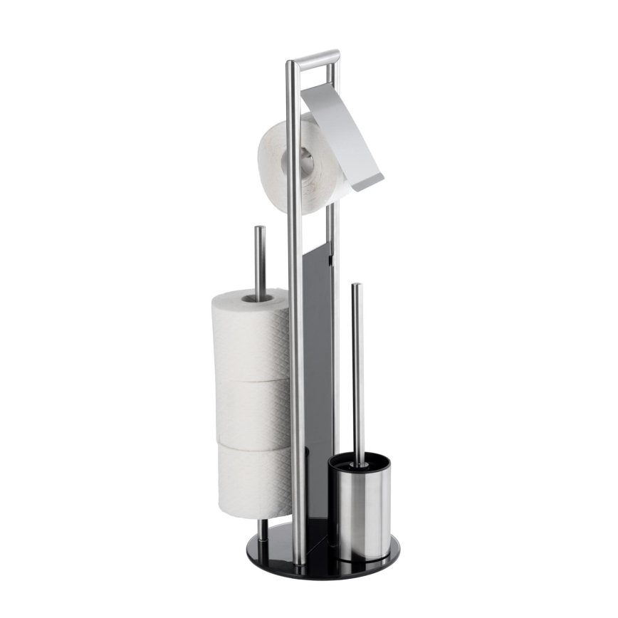 WENKO 24981800 - WC súprava RAVINA 20x70 cm nerezová oceľ/strieborná