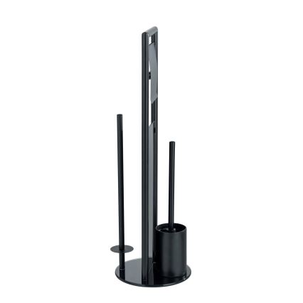 WENKO 24982800 - sada na WC RAVINA 20x70 cm nerez/čierna