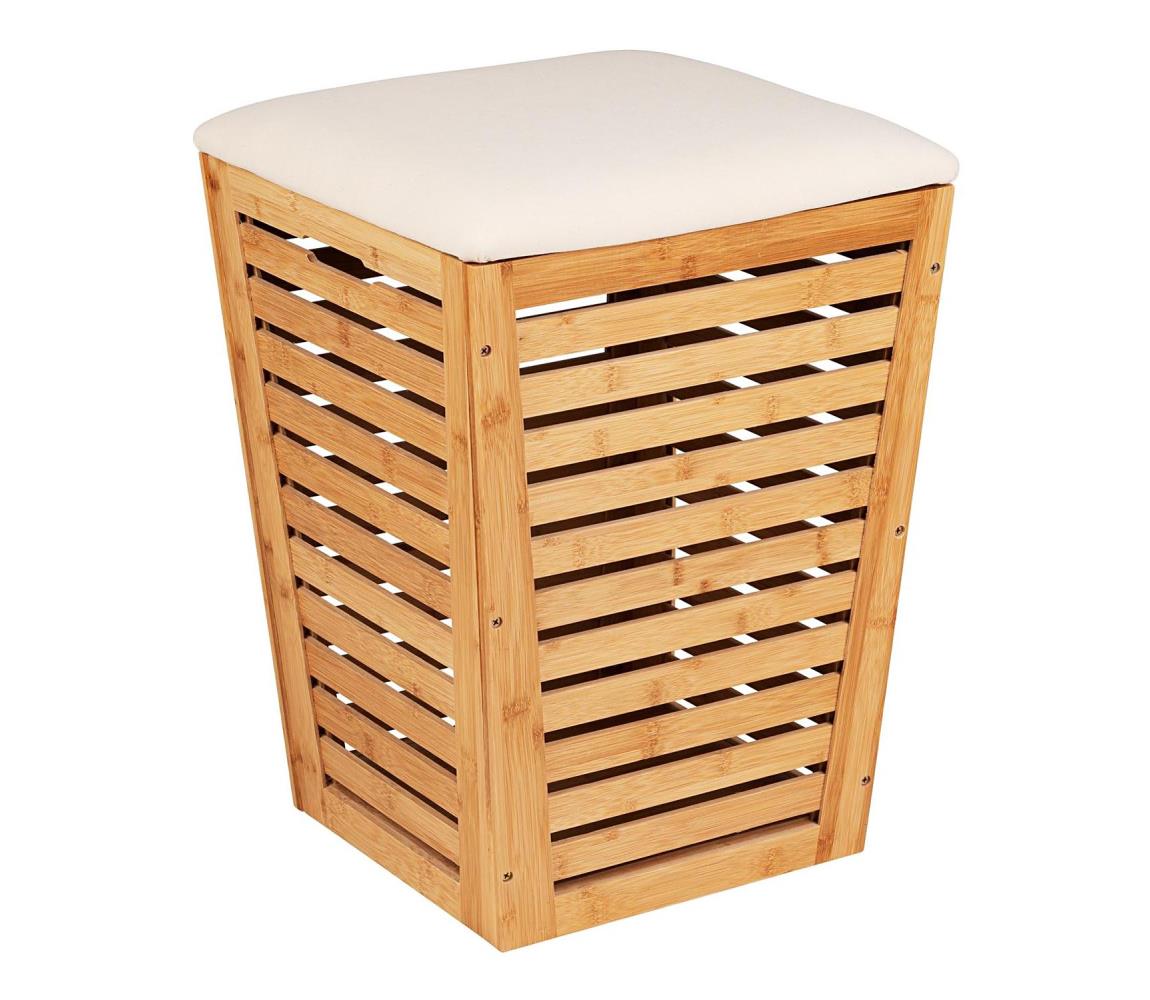 WENKO 25143100 - Kôš na bielizeň BAMBUSA 40x56 cm hnedý 25143100