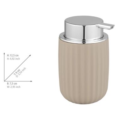 WENKO 25184100 - Dávkovač mydla AGROPOLI 250 ml béžový